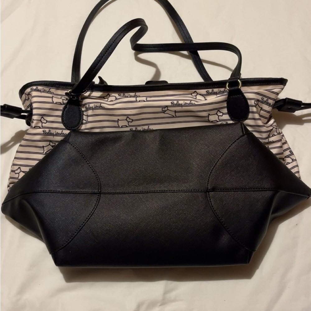 Radley London Striped Black and Cream Tote - Picture 8 of 8